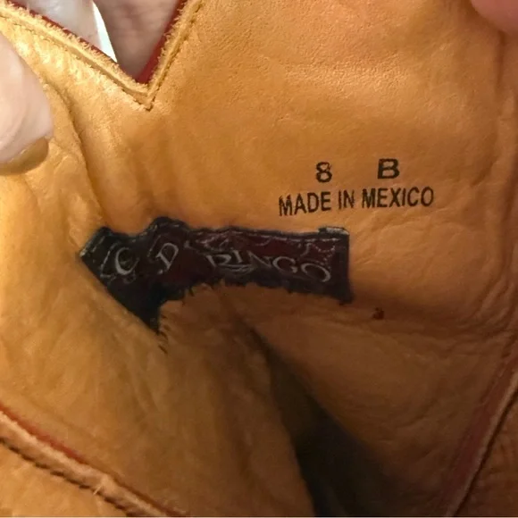 Old Gringo red suede embroidered cowgirl boots - Picture 6 of 7